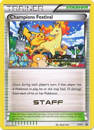 Champions Festival 2015 Staff (XY91) [XY: Black Star Promos] | Odin's Place