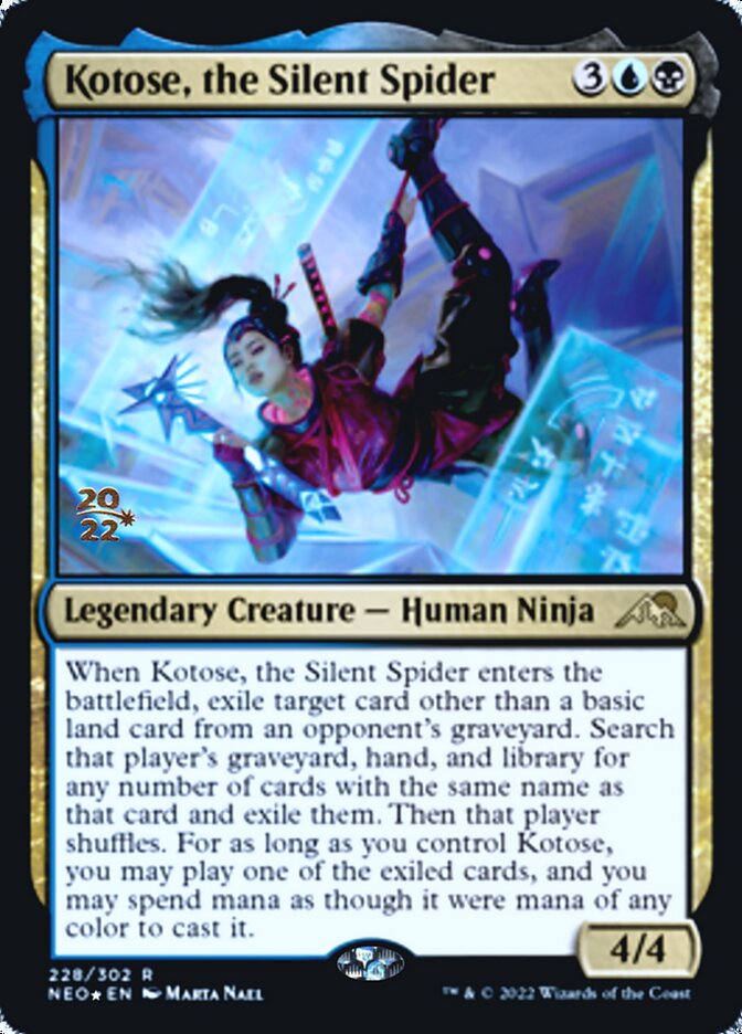 Kotose, the Silent Spider [Kamigawa: Neon Dynasty Prerelease Promos] | Odin's Place