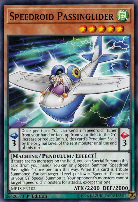 Speedroid Passinglider [MP18-EN102] Common | Odin's Place