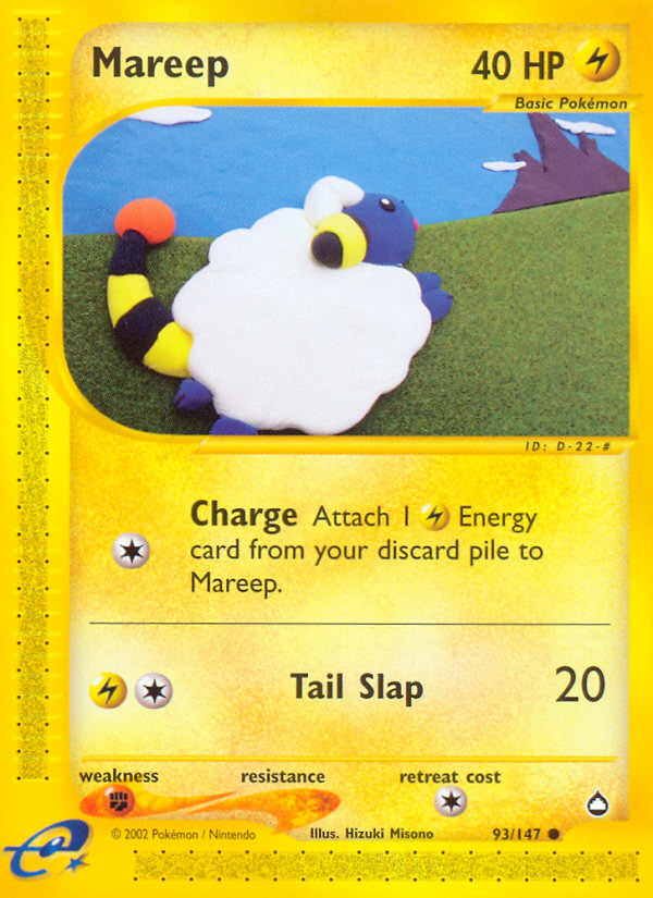 Mareep (93/147) [Aquapolis] | Odin's Place