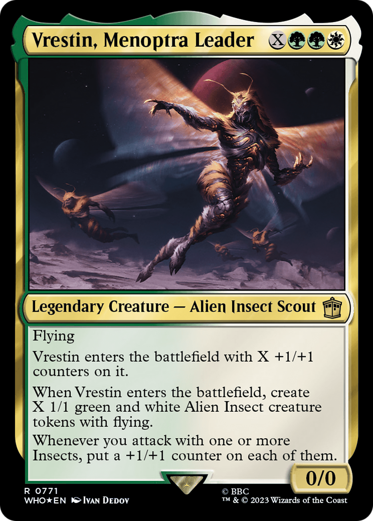 Vrestin, Menoptra Leader (Surge Foil) [Doctor Who] | Odin's Place