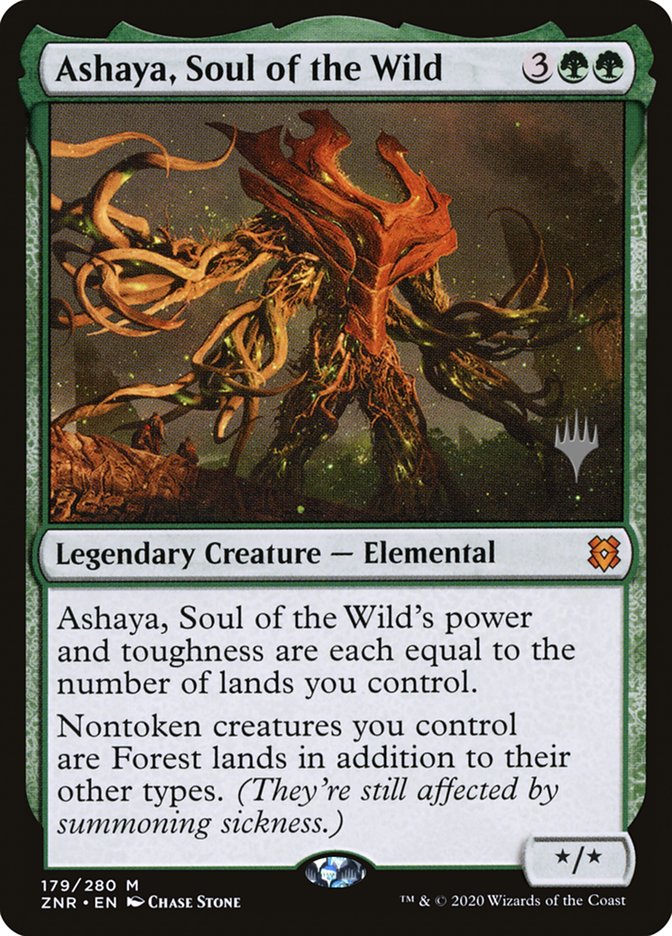Ashaya, Soul of the Wild (Promo Pack) [Zendikar Rising Promos] | Odin's Place
