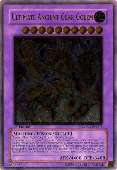 Ultimate Ancient Gear Golem [LODT-EN043] Ultimate Rare | Odin's Place