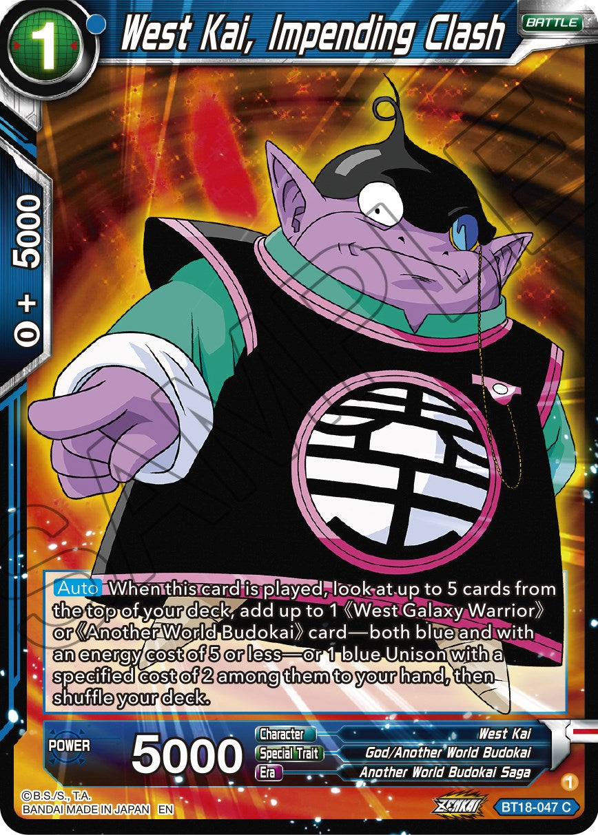 West Kai, Impending Crash (BT18-047) [Dawn of the Z-Legends] | Odin's Place
