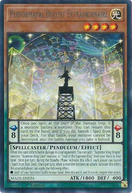 Performapal Duelist Extraordinaire [MAZE-EN024] Rare | Odin's Place