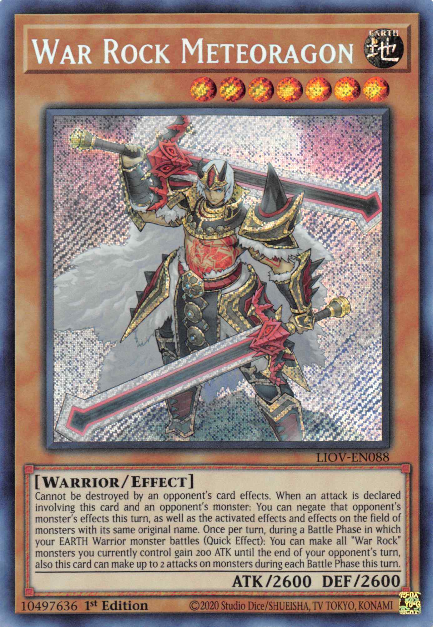 War Rock Meteoragon [LIOV-EN088] Secret Rare | Odin's Place