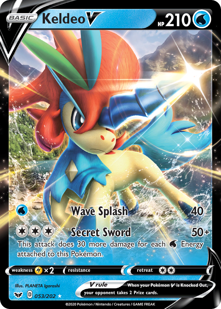 Keldeo V (053/202) [Sword & Shield: Base Set] | Odin's Place