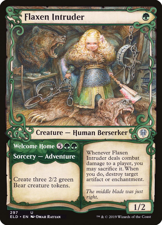 Flaxen Intruder // Welcome Home (Showcase) [Throne of Eldraine] | Odin's Place