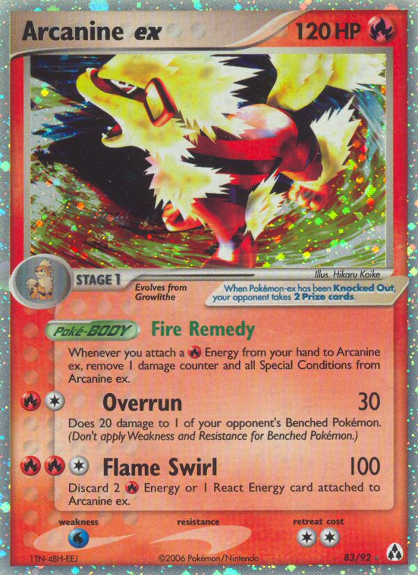 Arcanine ex (83/92) [EX: Legend Maker] | Odin's Place