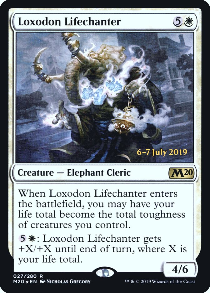 Loxodon Lifechanter [Core Set 2020 Prerelease Promos] | Odin's Place