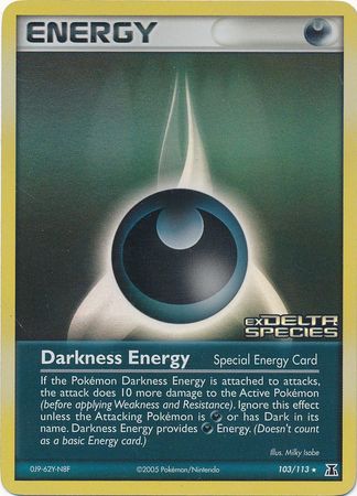 Darkness Energy (103/113) (Stamped) [EX: Delta Species] | Odin's Place