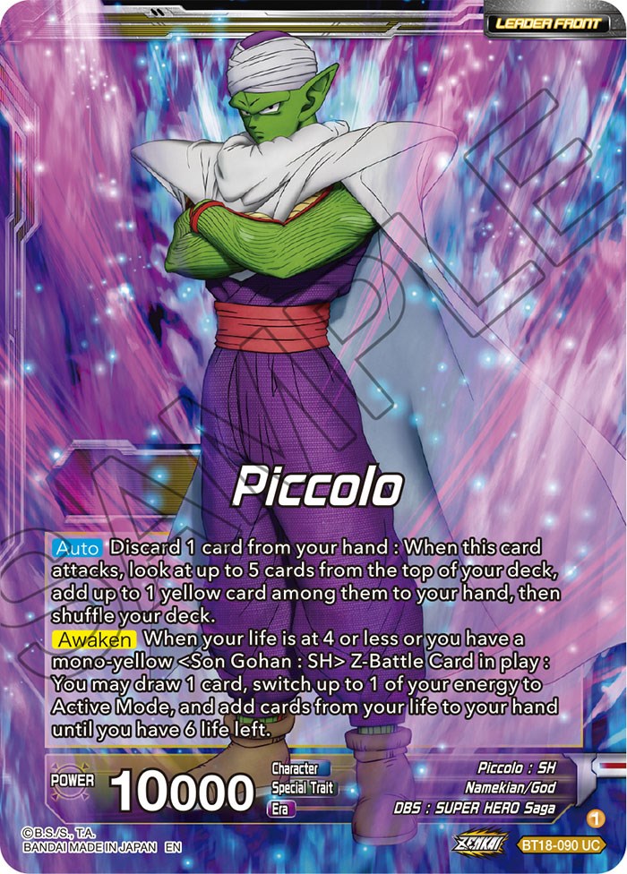 Piccolo // Piccolo, Facing New Foes (BT18-090) [Dawn of the Z-Legends] | Odin's Place