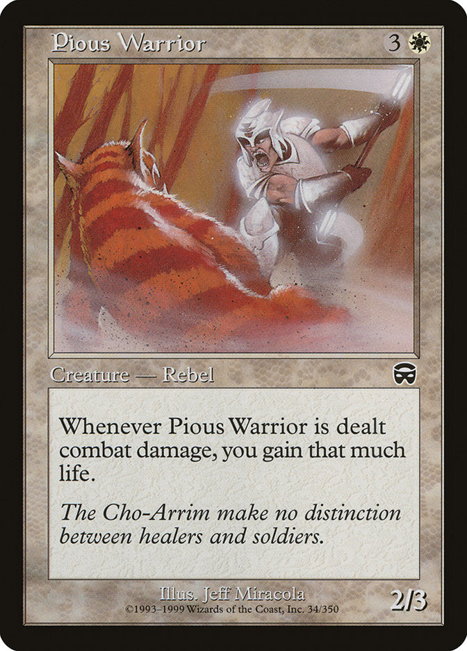 Pious Warrior (34) [Mercadian Masques] | Odin's Place
