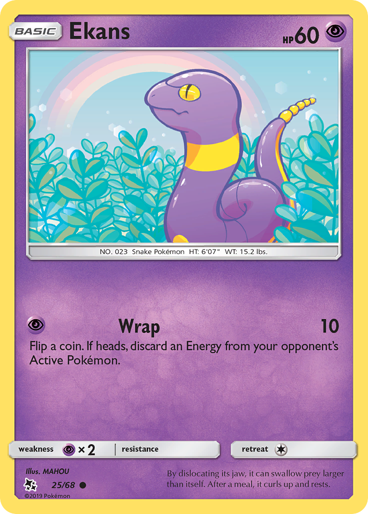 Ekans (25/68) [Sun & Moon: Hidden Fates] | Odin's Place