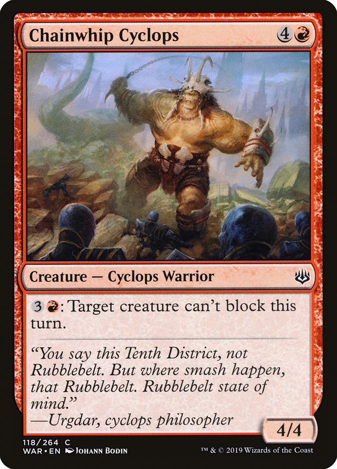 Chainwhip Cyclops (118) [War of the Spark] | Odin's Place