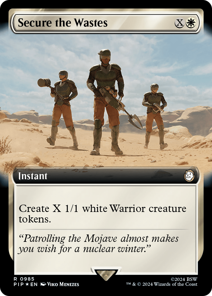 Secure the Wastes (Extended Art) (Surge Foil) [Fallout] | Odin's Place