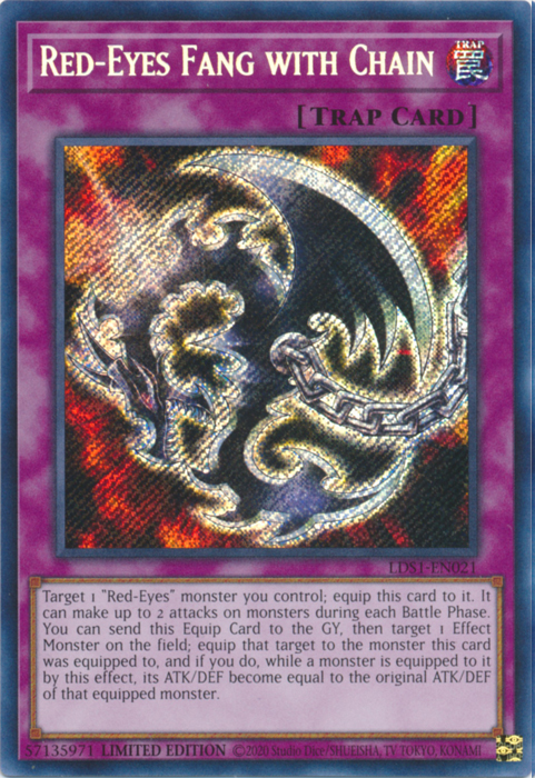 Red-Eyes Fang with Chain [LDS1-EN021] Secret Rare | Odin's Place