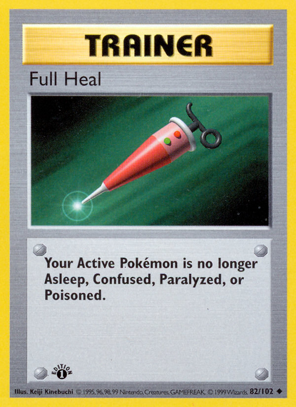 Full Heal (82/102) (Shadowless) [Base Set 1st Edition] | Odin's Place