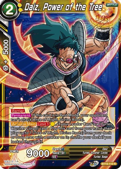 Daiz, Power of the Tree (BT15-110) [Saiyan Showdown] | Odin's Place