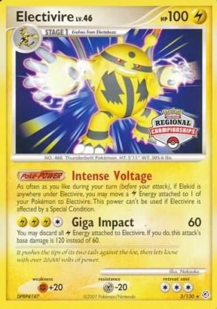 Electivire (3/130) (Regional Championship Promo) [Diamond & Pearl: Base Set] | Odin's Place