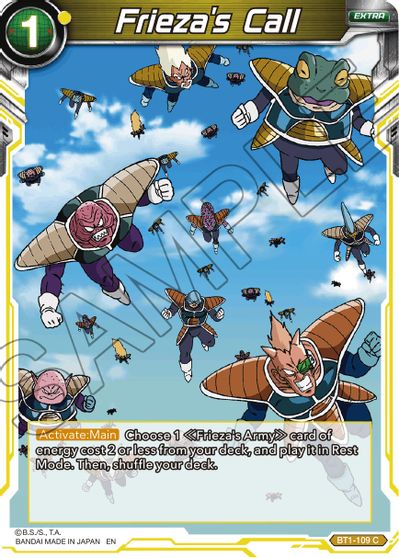 Frieza's Call (Reprint) (BT1-109) [Battle Evolution Booster] | Odin's Place