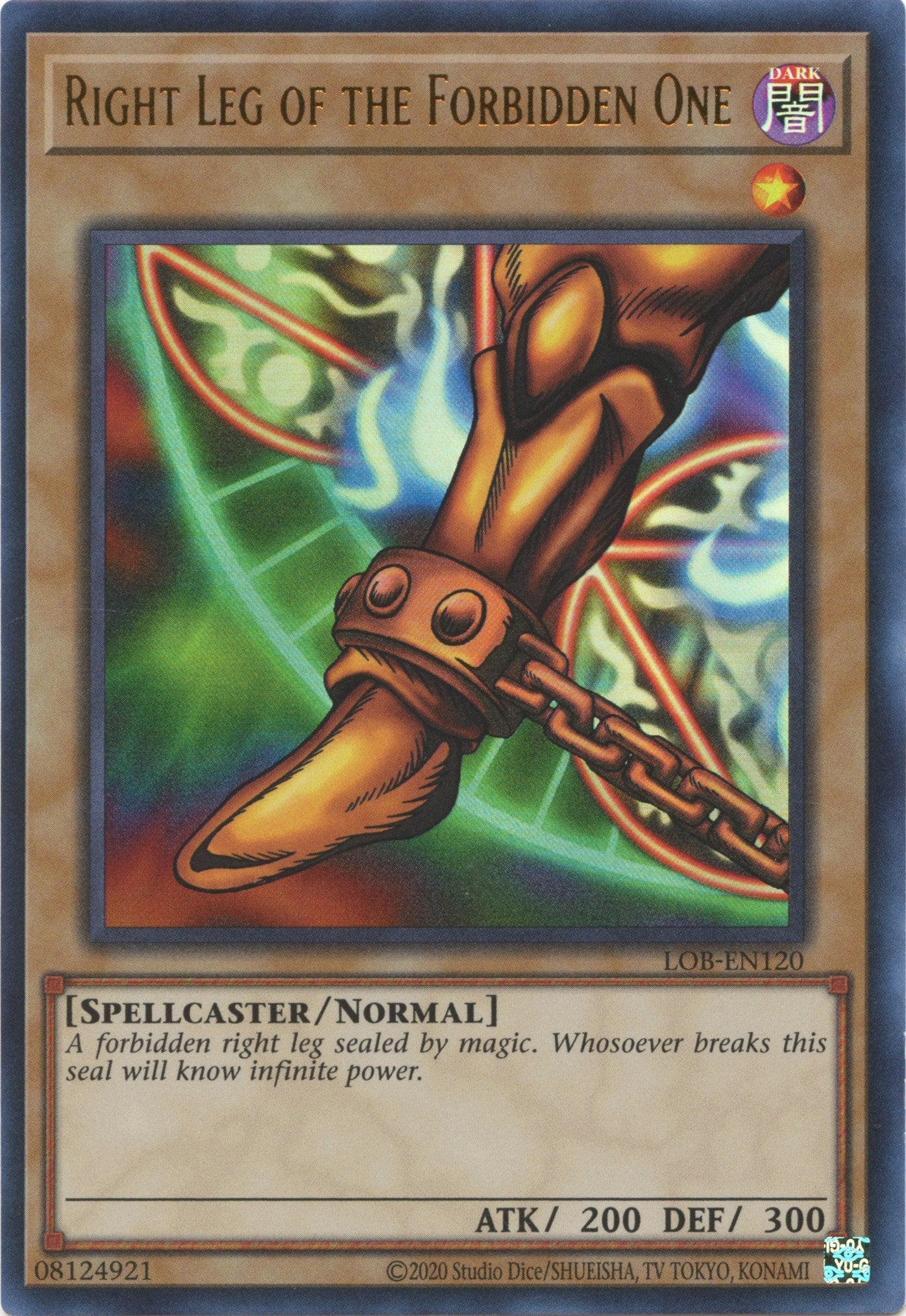 Right Leg of the Forbidden One (25th Anniversary) [LOB-EN120] Ultra Rare | Odin's Place