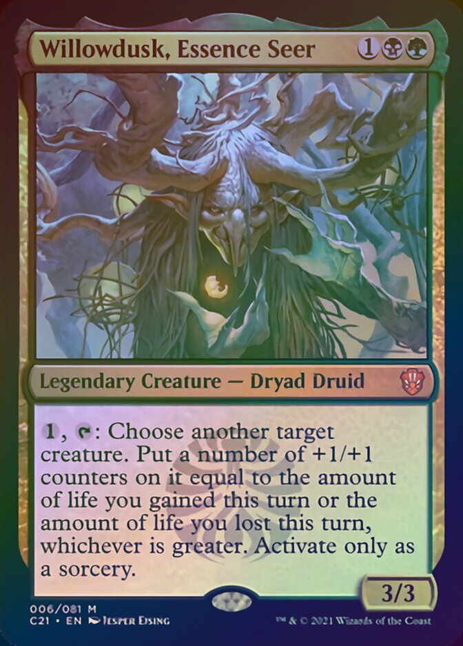 Willowdusk, Essence Seer (Display Commander) [Commander 2021] | Odin's Place