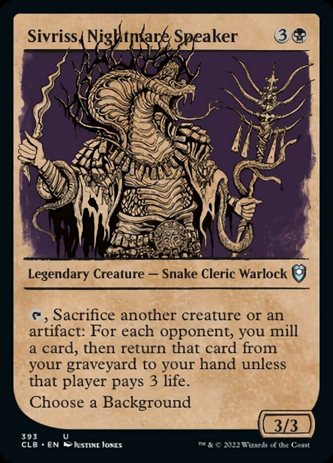 Sivriss, Nightmare Speaker (Showcase) [Commander Legends: Battle for Baldur's Gate] | Odin's Place