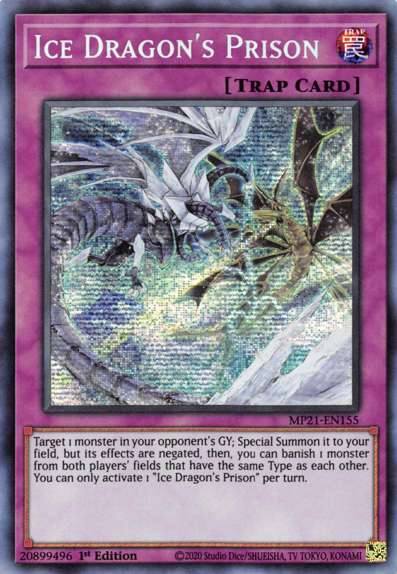 Ice Dragon's Prison [MP21-EN155] Prismatic Secret Rare | Odin's Place