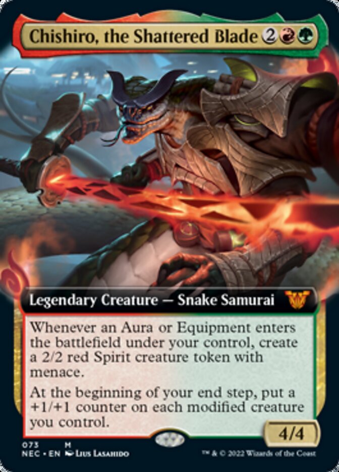Chishiro, the Shattered Blade (Extended Art) [Kamigawa: Neon Dynasty Commander] | Odin's Place