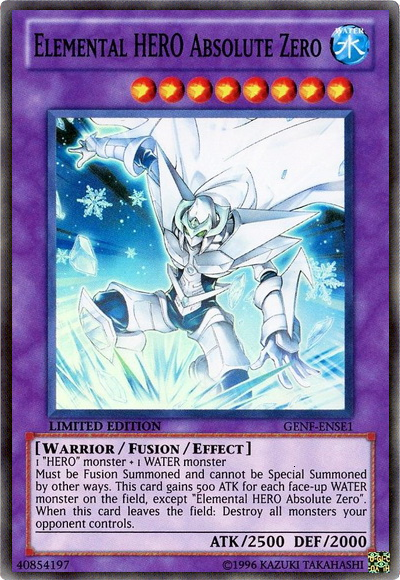 Elemental Hero Absolute Zero [GENF-ENSE1] Super Rare | Odin's Place