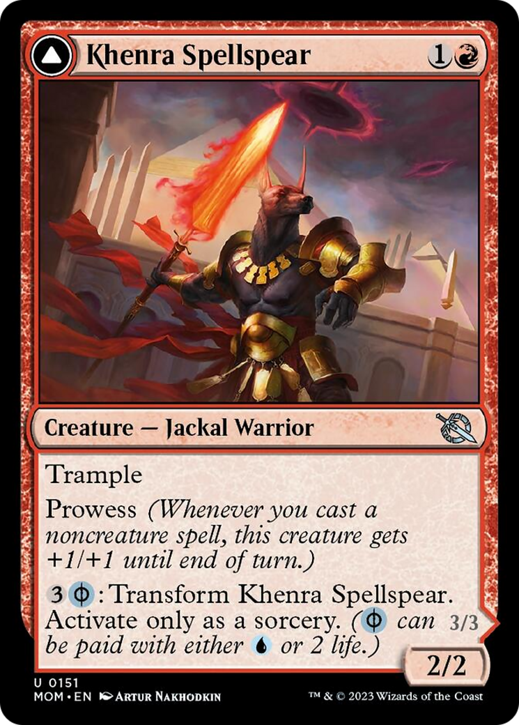 Khenra Spellspear // Gitaxian Spellstalker [March of the Machine] | Odin's Place