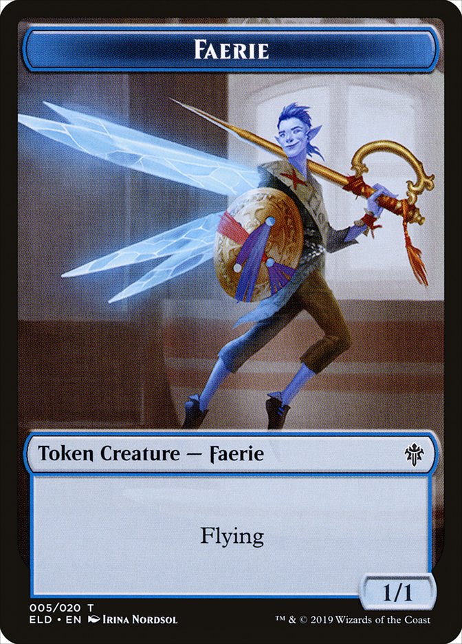 Faerie Token [Throne of Eldraine Tokens] | Odin's Place