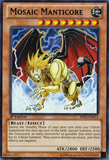 Mosaic Manticore [BP02-EN073] Rare | Odin's Place