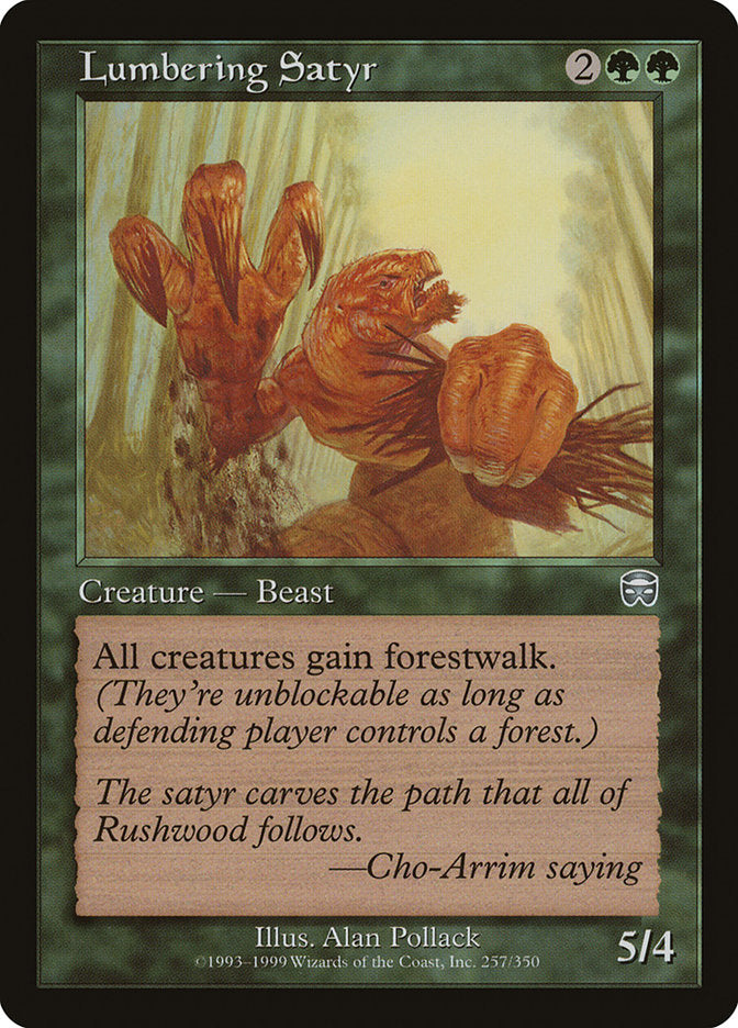 Lumbering Satyr (257) [Mercadian Masques] | Odin's Place