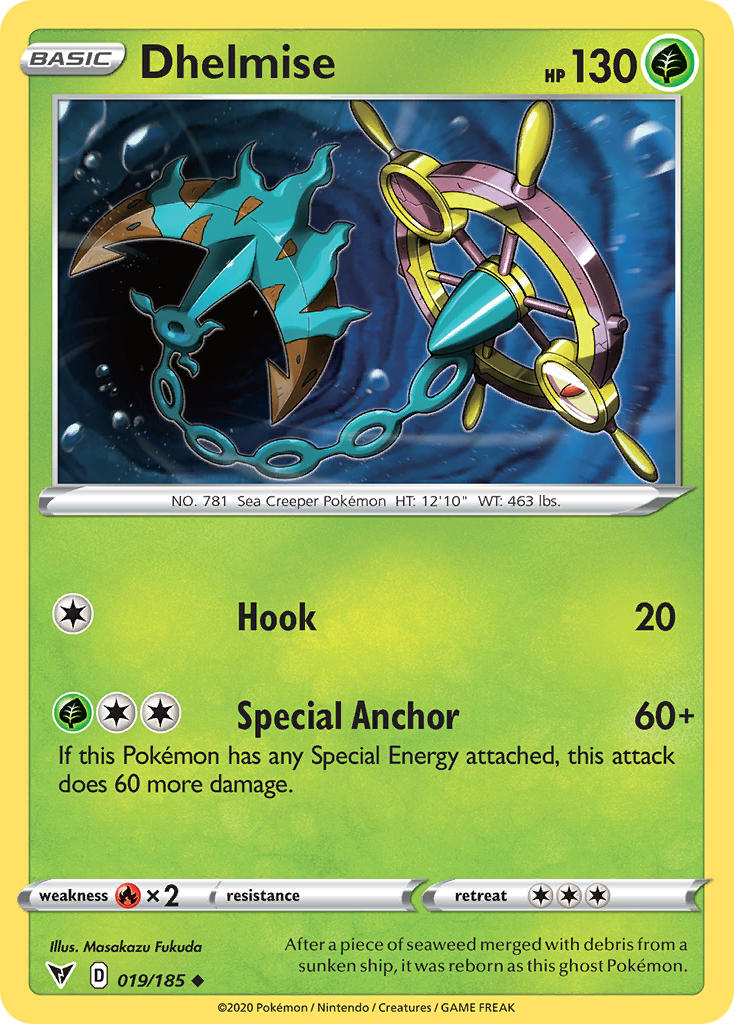 Dhelmise (019/185) [Sword & Shield: Vivid Voltage] | Odin's Place