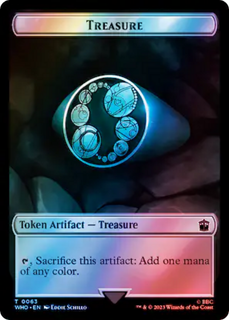 Dalek // Treasure (0063) Double-Sided Token (Surge Foil) [Doctor Who Tokens] | Odin's Place