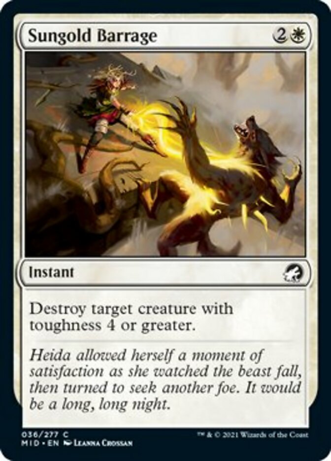 Sungold Barrage [Innistrad: Midnight Hunt] | Odin's Place