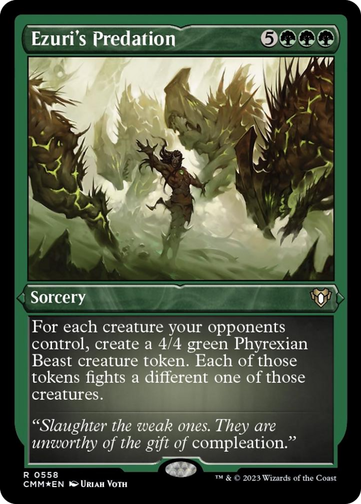 Ezuri's Predation (Foil Etched) [Commander Masters] | Odin's Place