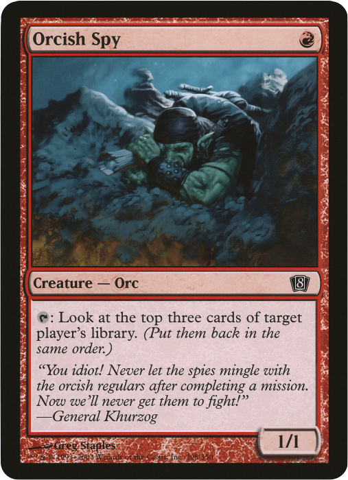 Orcish Spy (Oversized) [Eighth Edition Box Topper] | Odin's Place