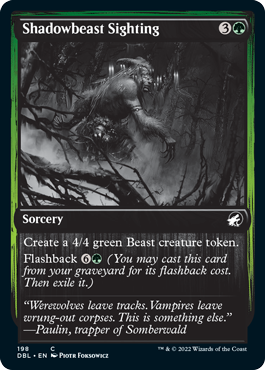 Shadowbeast Sighting [Innistrad: Double Feature] | Odin's Place