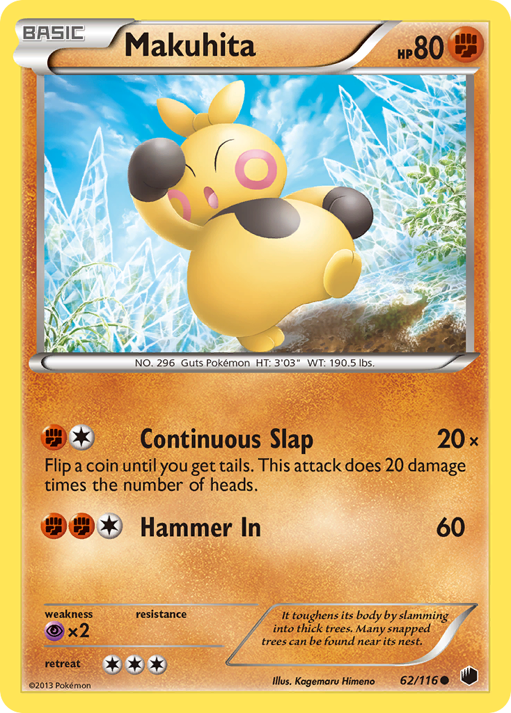 Makuhita (62/116) [Black & White: Plasma Freeze] | Odin's Place