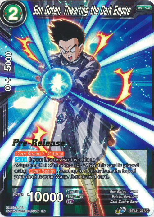 Son Goten, Thwarting the Dark Empire (BT13-127) [Supreme Rivalry Prerelease Promos] | Odin's Place