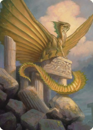 Ancient Gold Dragon Art Card (05) [Commander Legends: Battle for Baldur's Gate Art Series] | Odin's Place