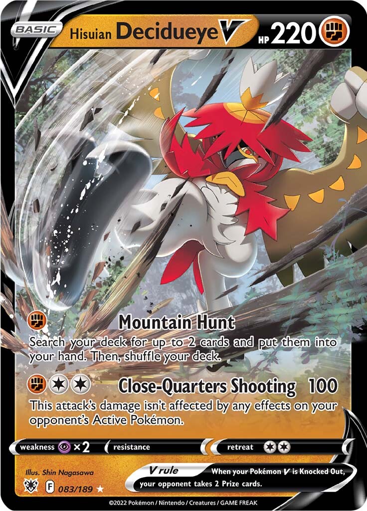 Hisuian Decidueye V (083/189) [Sword & Shield: Astral Radiance] | Odin's Place