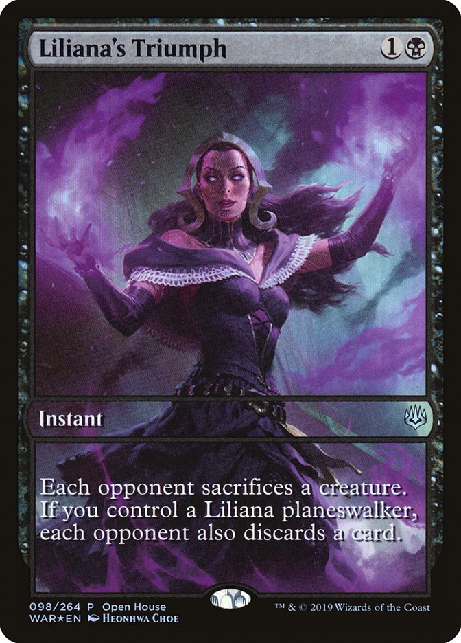 Liliana's Triumph (98) (Open House) [War of the Spark Promos] | Odin's Place
