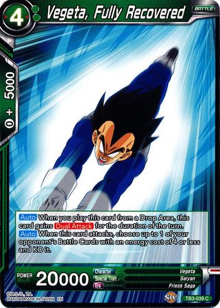 Vegeta, Fully Recovered (TB3-039) [Clash of Fates] | Odin's Place