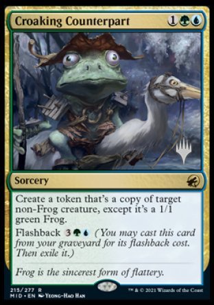 Croaking Counterpart (Promo Pack) [Innistrad: Midnight Hunt Promos] | Odin's Place