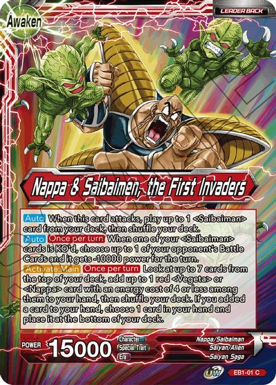 Nappa // Nappa & Saibaimen, the First Invaders (EB1-01) [Battle Evolution Booster] | Odin's Place