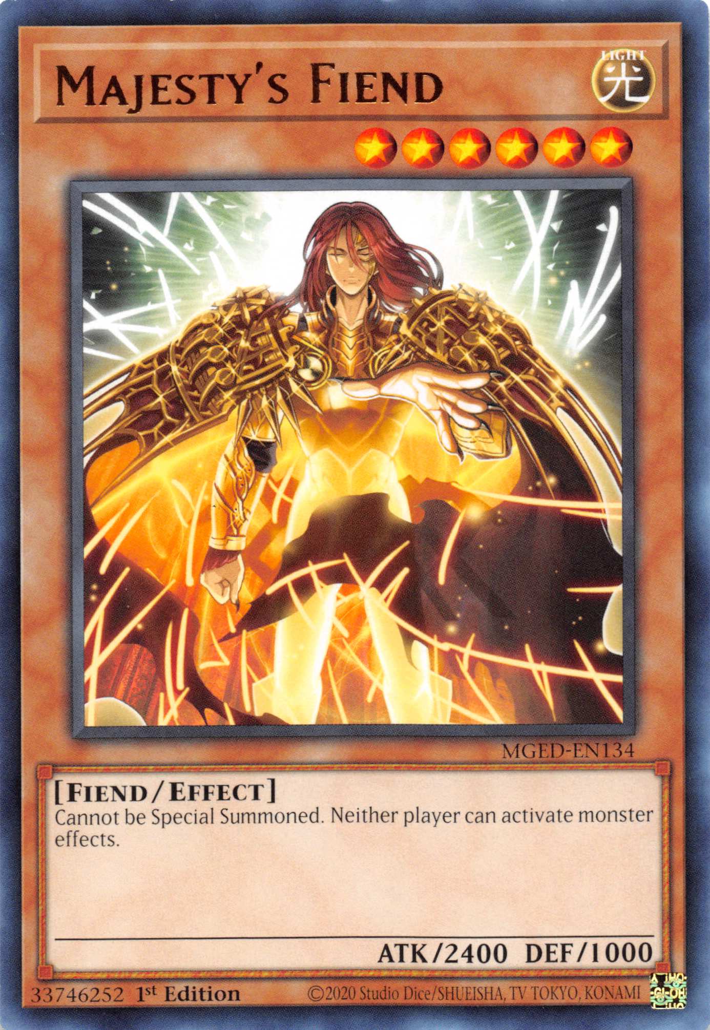 Majesty's Fiend [MGED-EN134] Rare | Odin's Place
